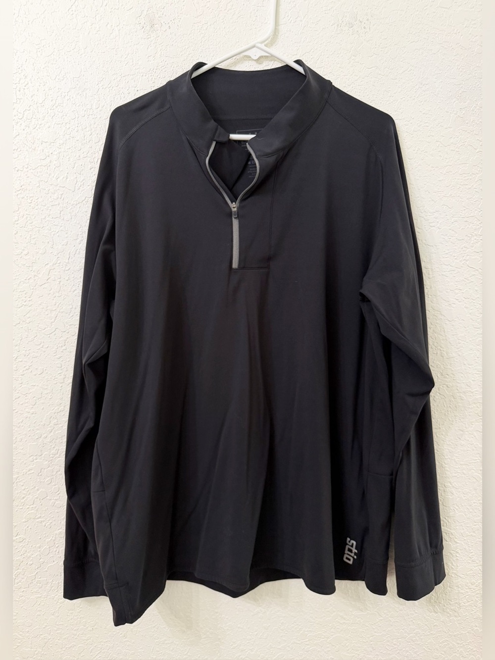 Stio Black Performance Quarter-Zip Pullover Long Sleeve Shirt - XL